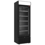 Positive refrigerated display 494 liters BLACK with lightbox