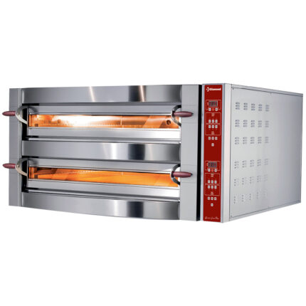 Electric oven, 2 chambers, 2x 6 pizzas 350 mm