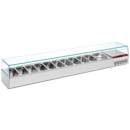 Refrigerated structure GN 11x1/3, 1x1/9, with right glass
