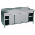 Table on cupboard