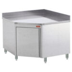 Tables on cupboard with angle  90°