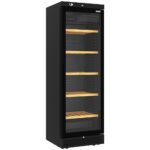Ventilated wine cellar, 382 liters - 5 levels - BLACK