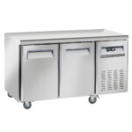 Freezing table, ventilated, 2 doors GN 1/1, on wheels, 2 with brakes