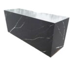 Neutral service unit 2000x600x900 mm with black Belenco Quartz countertop