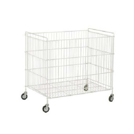 Trolley with cage structure for dry laundry, capacity 294 litres