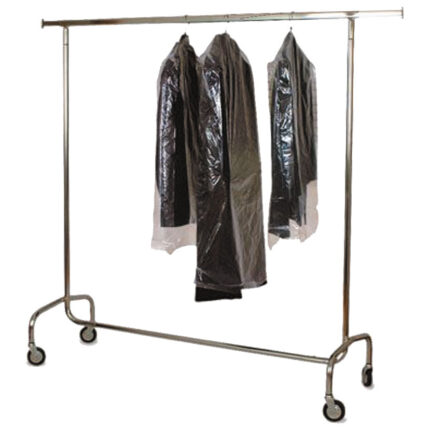 Garment rail chrome-plated
