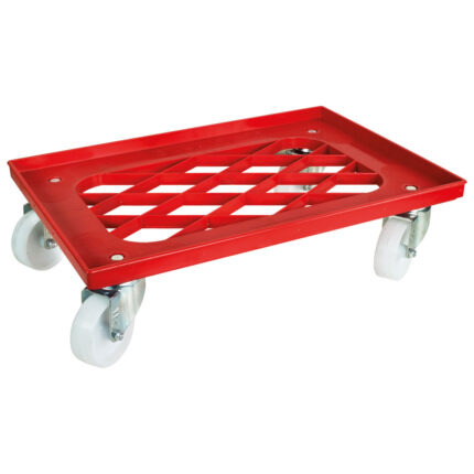 Transport trolley for dishwasher racks, 600x400 mm