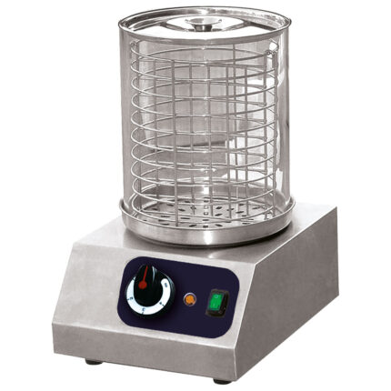 hot dog heater with pyrex glass container, capacity 40 hot dogs
