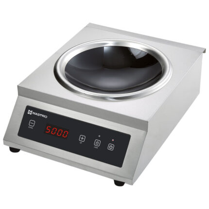 Induction wok hob Ø 330 mm 5 kW, tabletop - 400V
