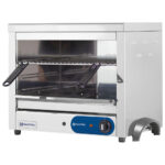 Electric salamander with 3 closed sides, 450x350 mm