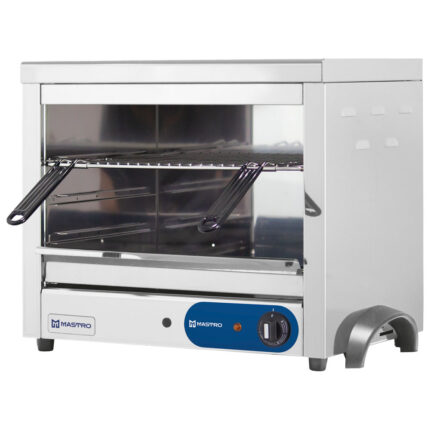 Electric salamander with 3 closed sides, 450x350 mm