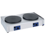 Electric crêpes machine, 2x ø 400 mm