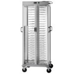 Plates transport trolley heated, +60°C, 88x ø 250÷310 mm