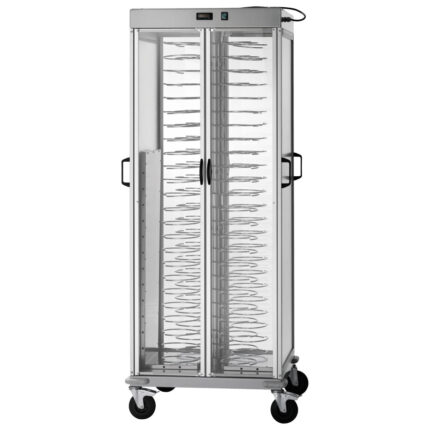 Plates transport trolley heated, +60°C, 88x ø 250÷310 mm