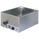 electric bain-marie with drain tap, tabletop, 1 bowl GN 1/1 h=150 mm