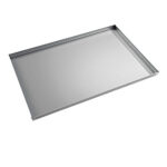 Baking tray in aluminium uncoated, GN 1/1 - 4 sides 90°