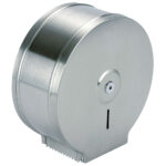 toilet paper dispenser in stainless steel