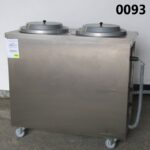 Heated plate dispenser trolley for 2x 50 plates Ø240-320 mm - DAMAGED
