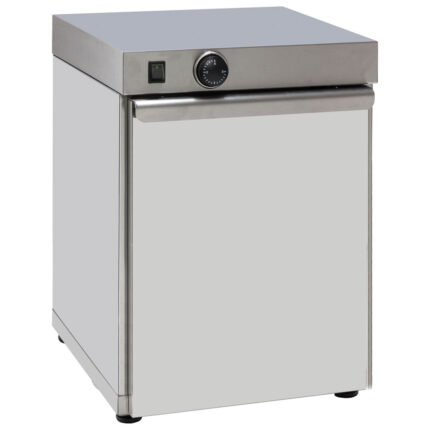 Heated cupboard with 1 door for 30 plates of ø 350 mm