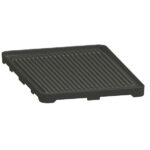 grooved plate for 2 burners