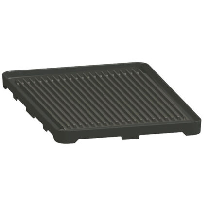 grooved plate for 2 burners