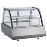 Cold countertop showcase 2x GN 1/1 with sliding doors, +2°/+10°C, l=750 mm