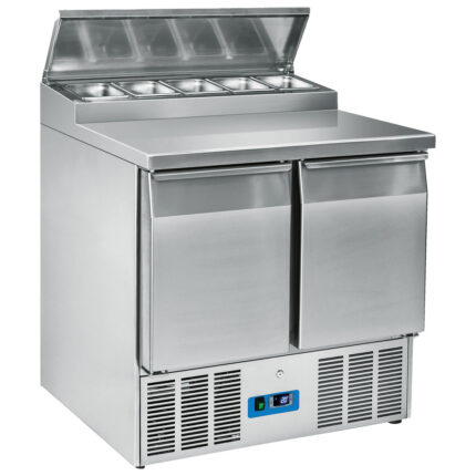 saladette with 2 doors GN 1/1, 5x GN 1/6 h=150 mm, +2°/+10°C