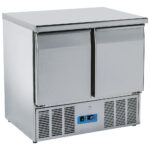 refrigerated preparation counter with 2 doors GN 1/1, +2°/+10°C