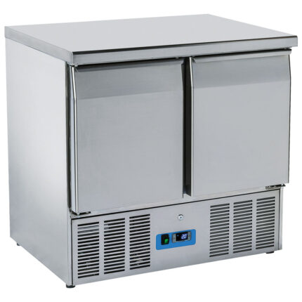 refrigerated preparation counter with 2 doors GN 1/1, +2°/+10°C
