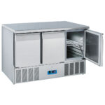 refrigerated preparation counter with 3 doors GN 1/1, +2°/+10°C