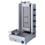 gas kebab grill with 4 heating zones, bottom motor, 70 kg