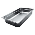 GN container in stainless steel, GN 1/1 h=100 mm