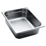 GN container in stainless steel, GN 1/2 h=100 mm