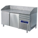 pizza counter 1600 mm with 2 doors 600x400 mm, 3 drawers EN