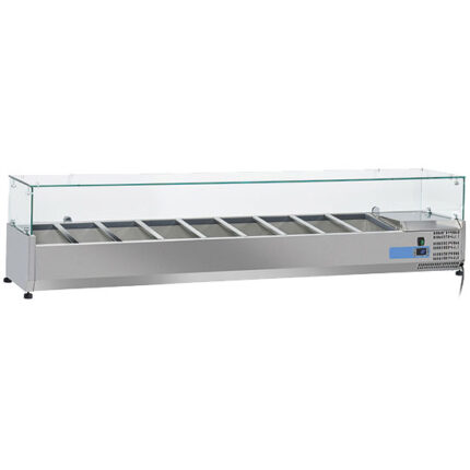 pan cooler 7x GN 1/3 + 1x GN 1/2 h=150 mm , +2°/+8°C