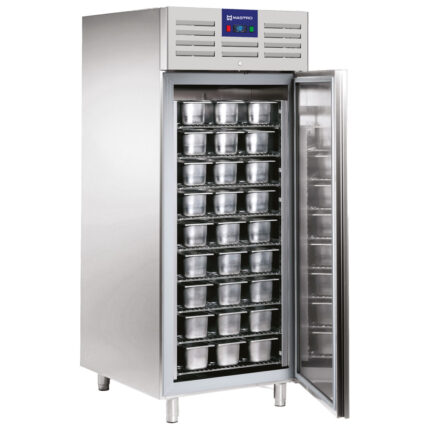 Ice cream freezer for 54 bacs, -10°/-25°C
