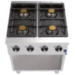 Gas hob on open cabinet with 4 burners (26,0 kW)