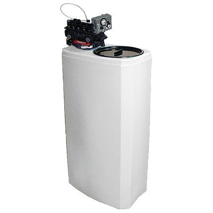 automatic water softener, capacity 8 litres, 800 litres/h, salt reserve 25 kg