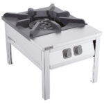 Gas stock pot cooker with 1 burner 24 Kw (LPG)