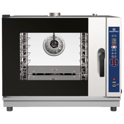 Gas combi steamer digital with direct injection and automatic cleaning, 4x GN 1/1 or 600x400 mm