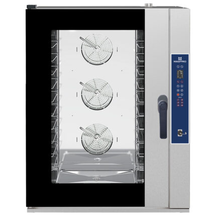 Electric combi steamer with direct injection and automatic cleaning system, 10x GN 1/1 or 600x400 mm