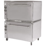 Maxi gas oven with electric grill, 2 chambers