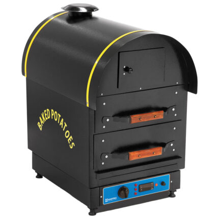 Potato baking oven with 2 drawers, capacity 24-30 potatoes/ hour