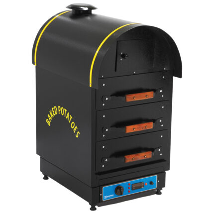 Potato baking oven with 3 drawers, capacity 36-45 potatoes/ hour