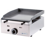 Gas griddle plate with 1 grill zone, tabletop, smooth plate - LPG