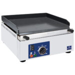 Electric griddle plate with 1 grill zone, tabletop, smooth plate