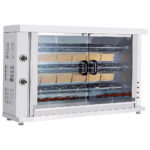 Gas chicken grill with lighting, 3 spits for 12-15 chickens