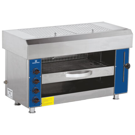 Gas salamander with 3 burners