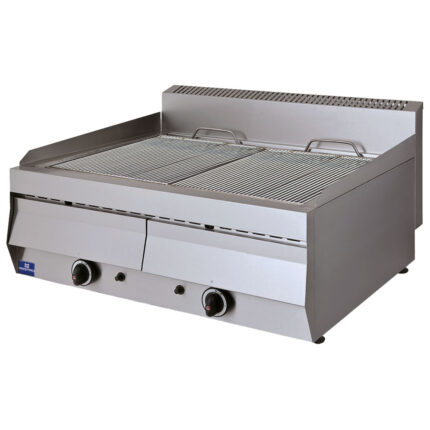 gas water grill, tabletop, 2 zones