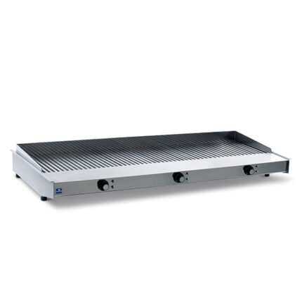 Electric grill with 3 heating zones, grill surface 1130x470 mm